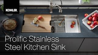 Prolific&trade; Stainless Steel Kitchen Sink - KOHLER