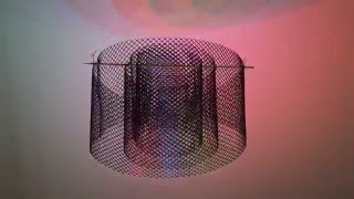 Moire Patterns: Coarse plastic mesh