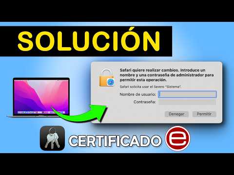 Certificado digital pide usuario y contrase&ntilde;a en MAC