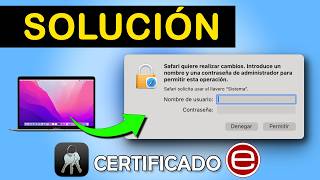 Digital certificate requires username and password on MAC
