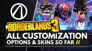 BORDERLANDS 3 | All Customization Options & Skins for Amara, FL4K, Moze & Zane So Far