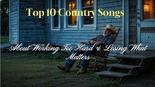 Top 10 Country Songs About Working Too Hard & Losing What Matters ⏳💔