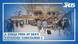 An early look at SEA Airport's expanded C Concourse