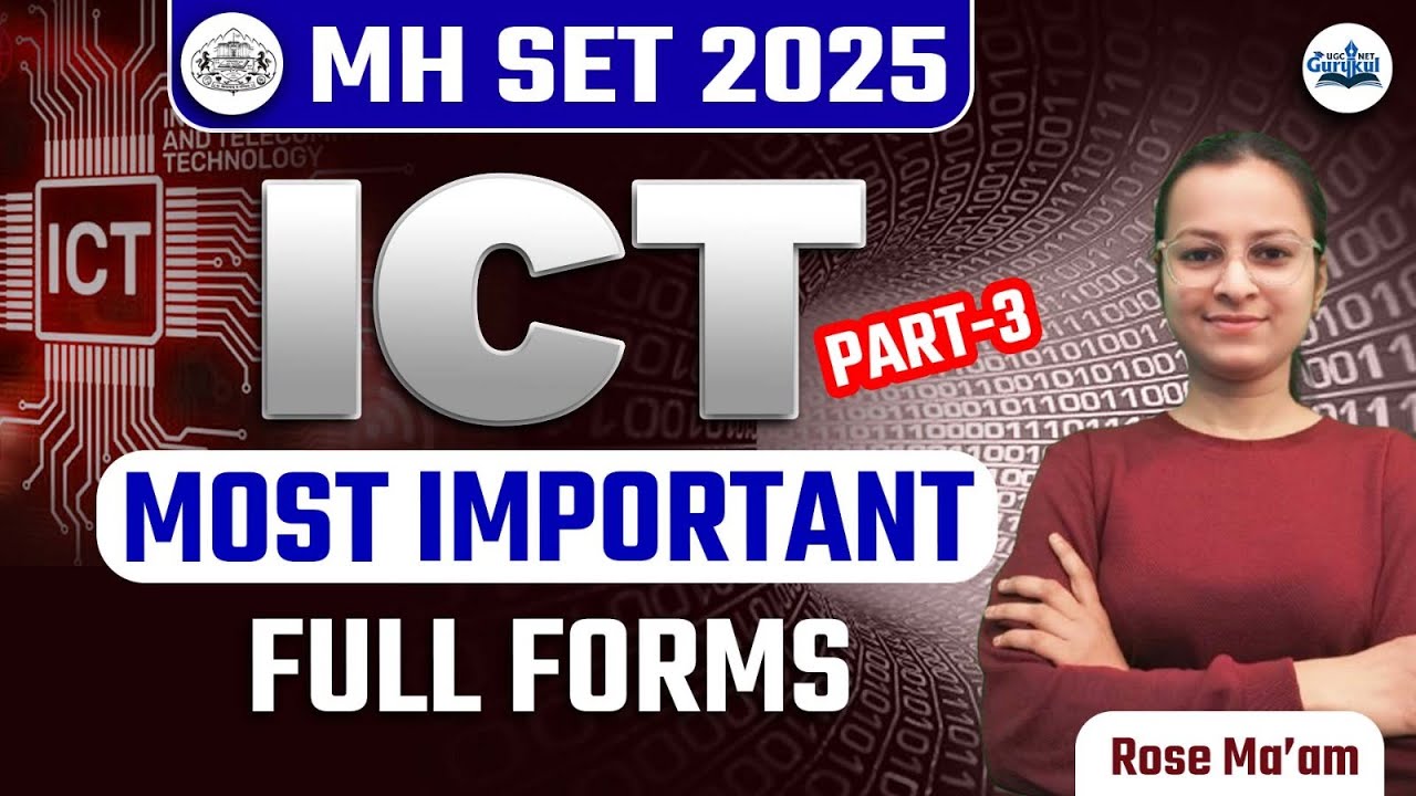 Mh Set Paper 1 Ict Most Important Full Forms Ict Full Form Mh Set