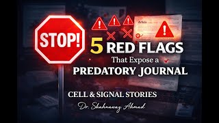 STOP! 🚫 5 Red Flags That Expose a Predatory Journal #2026 #predatoryjournals #academic #research
