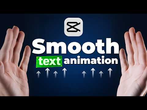 How To Create Smooth Text Animation In Capcut Pc In 2025