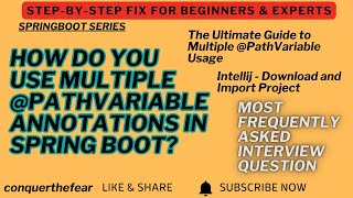 Stream How do you use multiple @PathVariable annotations in Spring Boot | Ultimate Guide @conquerthefear Online