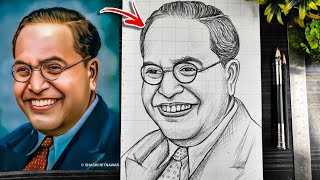 DR Babasaheb Ambedkar Drawing, BR Ambedkar jayanti drawing Pencil, Bhimrao Ambedkar Drawing #jaibhim