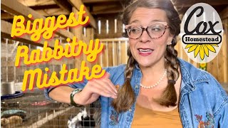 A Rabbitry Mistake You Won't Want to Make! What really matters in your rabbitry? | Cox Homestead