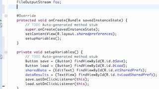 Stream Android Application Development Tutorial   98   File Output Stream for Internal Storage Online