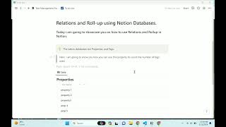 Notion Properties - Relations and Rollup - Part 1