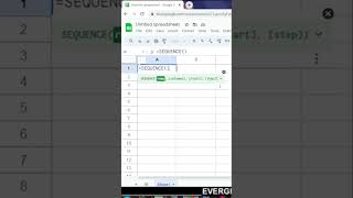 Sequence formula in  Excel Trick & Tips #short #ytshorts   #youtubeshorts      #youtubevideo#viral