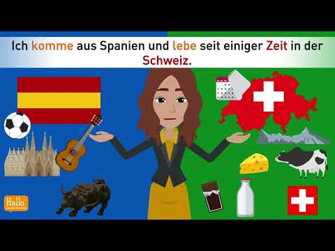 Deutsch lernen | Sich auf Deutsch vorstellen (A1) | Dialoge, Beispiele und H&ouml;r&uuml;bung