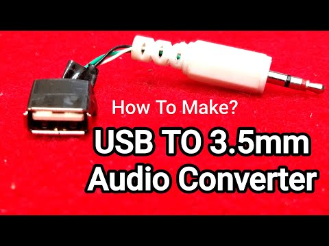 USB To 3.5mm Audio Converter For USB audio Device And Headphone