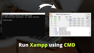 Run Xampp using Command line | How to run Xampp using CMD | Xampp | CMD