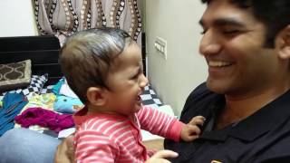 Little boy cries after dad shaves off beard