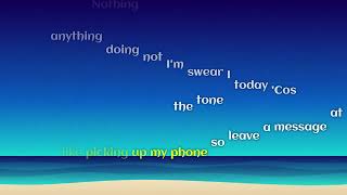 Bruno Mars - The Lazy Song (Karaoke) | Falling Lyrics Rain Effect | Sing Along
