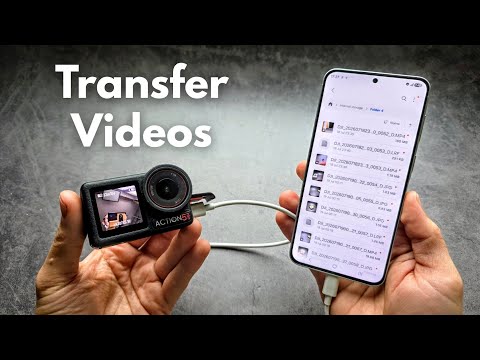How to Transfer Videos to Phone from DJI Osmo Action Camera 6, 5 Pro, 4, 3, 2 ,1 - Using USB Cable