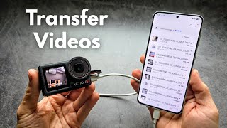 How to Transfer Videos to Phone from DJI Osmo Action Camera 6, 5 Pro, 4, 3, 2 ,1 - Using USB Cable
