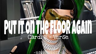 Cardi B - Put It On Da Floor Again [Verse - Lyrics]