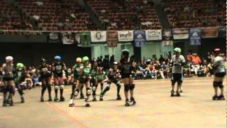 Darlings of Destruction at Cobo Hall - last 5 minutes of demo scrimmage