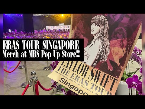 Taylor Swift Eras Tour Singapore Merch!! Visiting the MBS Pop Up Store!! | #taylorswift #erastour