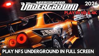 NFS Underground PC in Full HD & 4K &ndash; Install Widescreen Fix 2026 | Play NFS U2 in Ultra Resolution