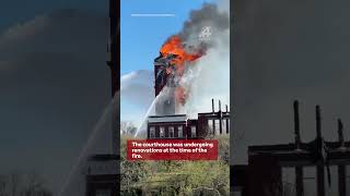 Crews respond to blaze at historic courthouse in Georgia