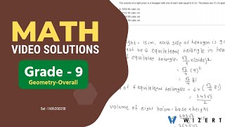 Grade 9 Mathematics Worksheets - Geometry (Overall) worksheet pdfs for Grade 9 - Set 1606200258