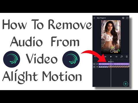 How To Remove Audio From Video In Al&iacute;ght Motion ll Alight Motion Video Editing ll NS Editor