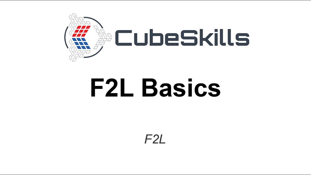 F2l Basics Youtube