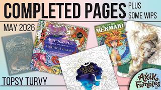 Completed Coloruring Pages & WIPs - May 2026