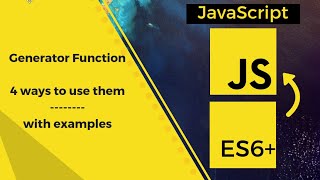 Stream Generator Functions in JavaScript - 4 ways to use it with examples Online