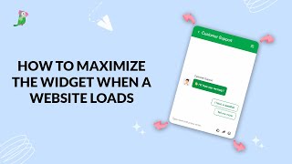 How to maximize the widget when a website loads