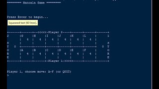 Simple Mancala Game in Python