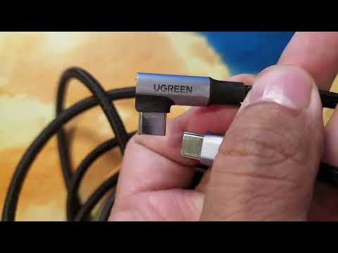 The right angle! UGREEN Right Angle USBC to USB C Cable 100W
