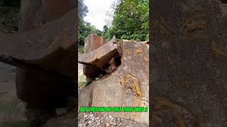 #goldrush 2025 I found gold in a big rock and here’s how I did it #goldmining #goldpanning
