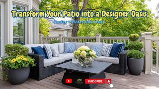 Transform Your Patio into a Designer Oasis 🌿✨ | Budget Materials Only 💸🪑