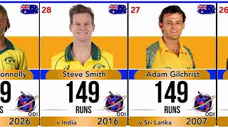 Highest Individual Score for Australia in ODI Cricket History | Top Australian ODI Innings