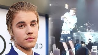 Justin Bieber Dodges Water Bottle From Crowd After Refusing to Sing 'Despacito'