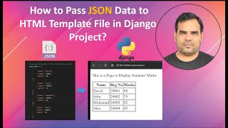 How to Pass JSON Data From Django View to Template  Django  | Kundan Kumar | #json #djangotemplates