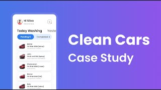 Clean Cars prototype of mobile app done in Figma.