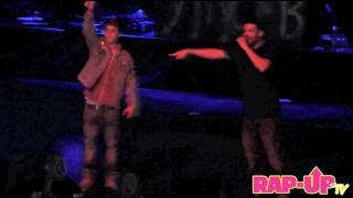 Drake and Justin Bieber Perform 'Trust Issues' at Cali Christmas