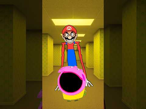 Pop Peppa Pig and Super Mario! Peppa Pig And Backrooms Super Mario Entity #shorts