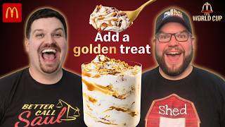McDonald&rsquo;s NEW Golden McFlurry Review!