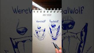 ✨Wolf drawing tutorial EasyPeasy✨ #howtodraw