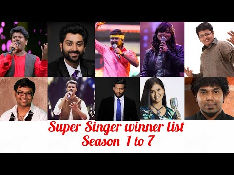 Super Singer winners list in season 1 to 7