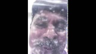 Funny Indian man under the water!