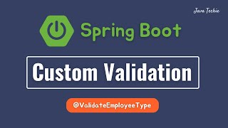 Stream Spring Boot - Creating Custom Annotation For Validation | InterviewQA | JavaTechie Online