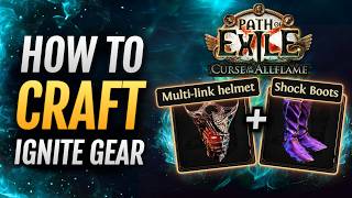 [PoE 3.29] Multi-link Helmet + Shock Boots - Path of Exile Craft Guide for Ignite Elementalist Build